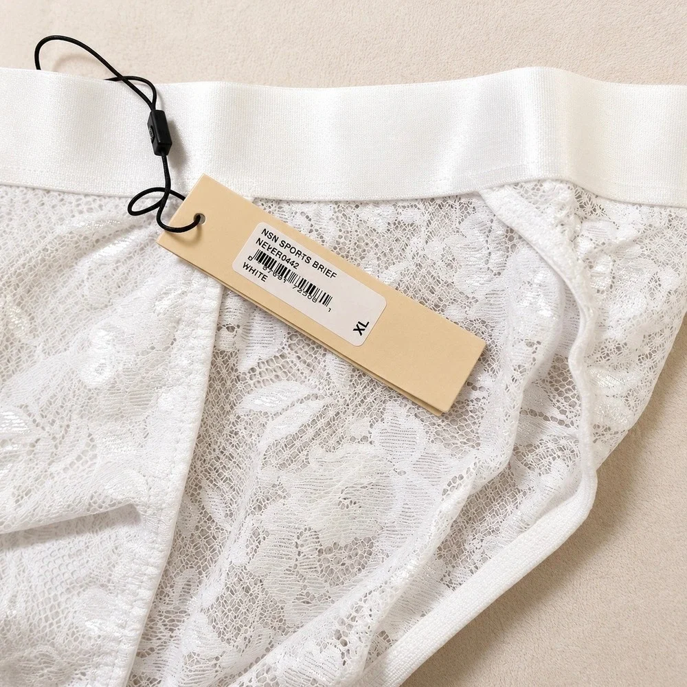COSABELLA Never‎ Say Never Lace Sports Brief White Men's - Size XL / NWT